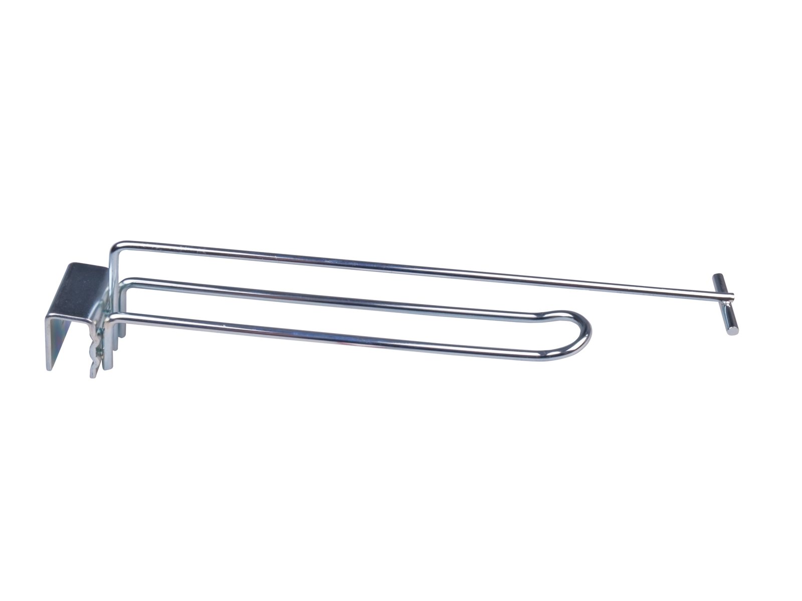 Double wire hook with an additional label holder